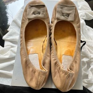 Lanvin flats ballerina 38 in tan